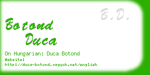 botond duca business card